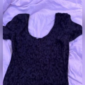Lululemon cheetah print shirt, black coloring, size 2